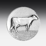 Metallemblem Holsteinische Kuh