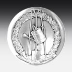 Metallemblem Kleingärtner