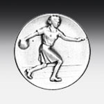 Metallemblem Bowling-Frau