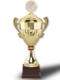 Beker met handgrepen Gold-Red