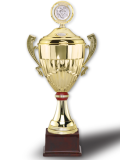 Beker met handgrepen Gold-Red